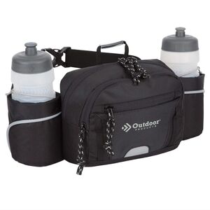 Outdoor products black fanny pack with cup holders